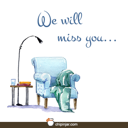 We will miss you